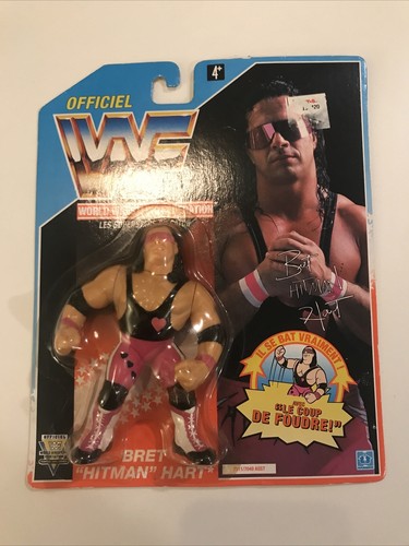 Vintage Sealed Official WWF Bret Hitman Hart Hasbro 1992