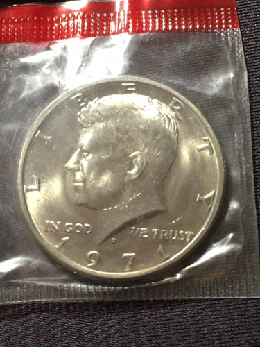 1971-P and 1971-D Gem BU Kennedy Half Dollars in Original Mint Cello Packs #1