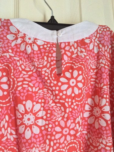 Beaded Poncho Short Sleeve Top with Orange Flowers Gymboree Size 5