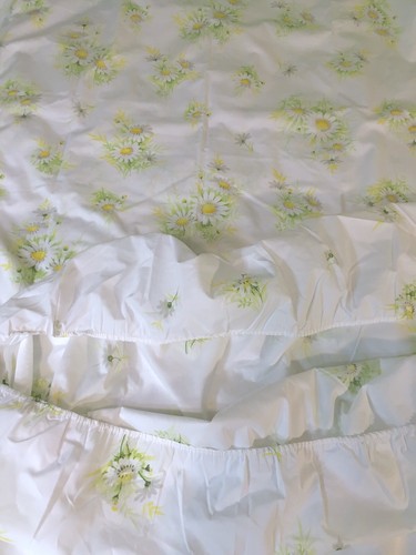 VTG CANNON MONTICELLO 2 PC ~Flat Fitted SHEET SET~ Crisp & Clean ~ MINT!