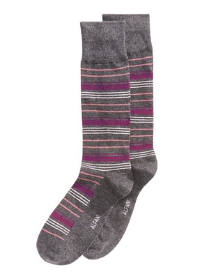 

Женские влагоотводящие носки ALFANI в коричневую черно-фиолетовую полоску, Фиолетовый