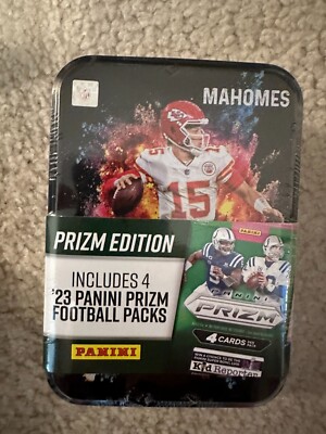 2021 2022 2023 Panini Football Collectible Tin Optic Prizm Select - 4 Packs
