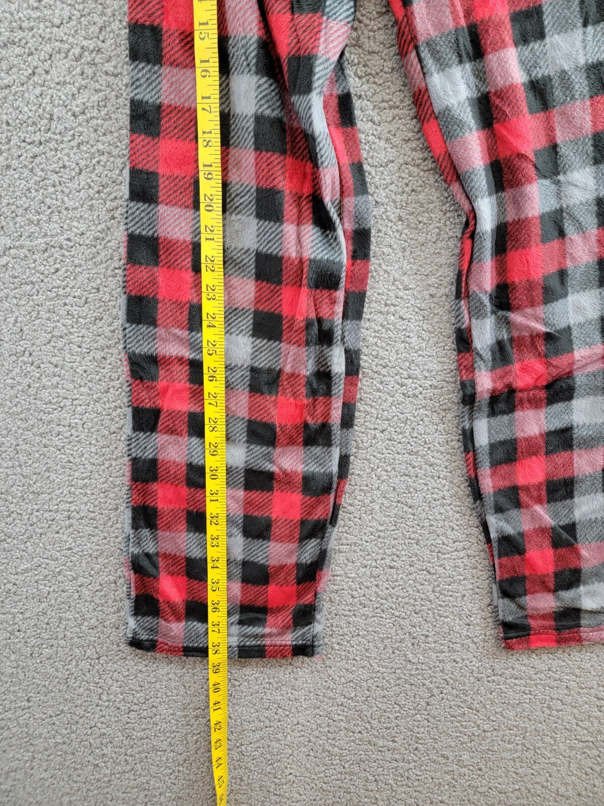 Max & Olivia Flannel Pajama Set Big Boys XL (16-18) Red Multi Plaid Button Front - Picture 15 of 22
