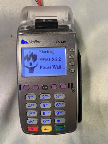 Verifone vx520 credit card w/ chip reader ~ includes power adapter