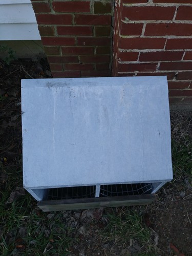 Vintage Chicken Hen Nest Box Rusty Industrial Galvanized Metal Barn Farm Fresh 2