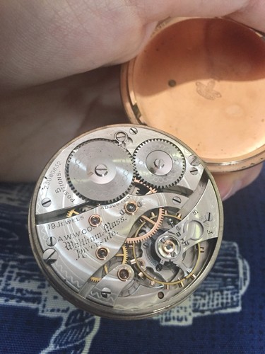 Waltham Riverside 19 Jewels Railroad Pocket Watch Swing Out 1919