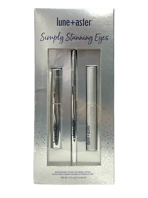 Lune+aster Simply Stunning Eyes Lash & Brow Trio Set (7.73g / 0.268oz) NEW