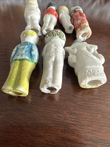 Lot Of 7 Frozen Charlotte Bisque Vintage Penny Dolls - Japan