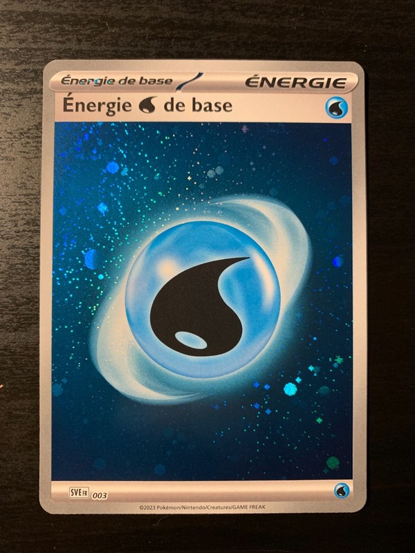 Carte PokÃ©Mon Cosmo Holo Energie Eau De Base Sve 003 PokÃ©Mon 151 Fr Neuf