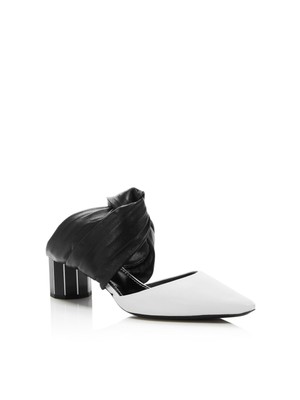 

PROENZA SCHOULER Женские черные туфли-мюли без шнуровки на каблуке с блоками, Черный, PS33040A-10118