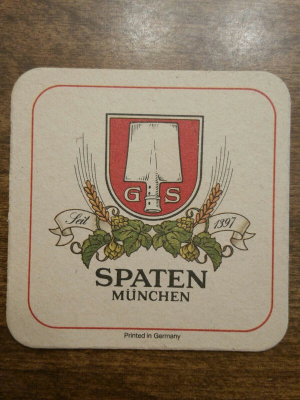 Sparen Munchen Bier Coaster
