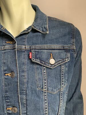 Levis Denim Trucker Jacket, Women's Large, Medium Blue, New-with-Tags!