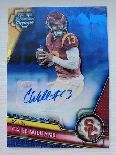 2023 Bowman University Chrome Sapphire Edition Caleb Williams #PA-CWI