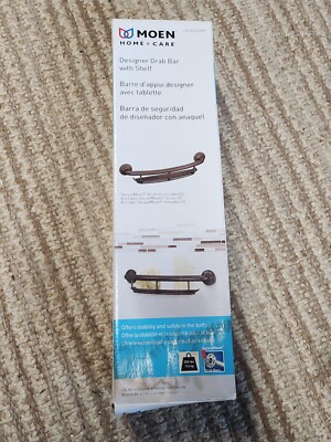 GRAB BAR Moen Shower Caddy W/SHELF 250lb Support OLD WORLD BRONZE LR2356DOWB