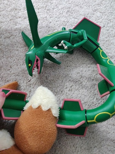 LARGE Lot POKEMON Plush Stuffed Toy Rayquaza Victini Squirtle Jolteon New Used