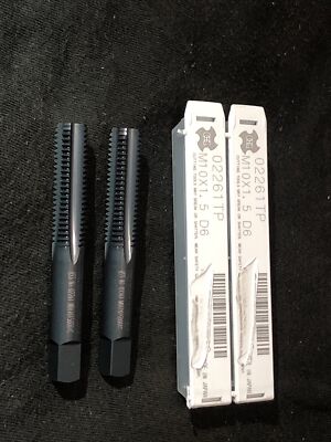 Qty. 2,  OSG  02261TP, M10X1.5 D6 4FL HSS-Ni Bottom Tap. M0610150001C, Japan