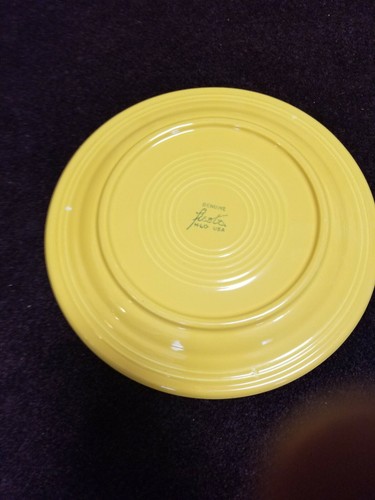 Vintage Fiestaware 2 blue Compartment Plates Fiesta 10.5