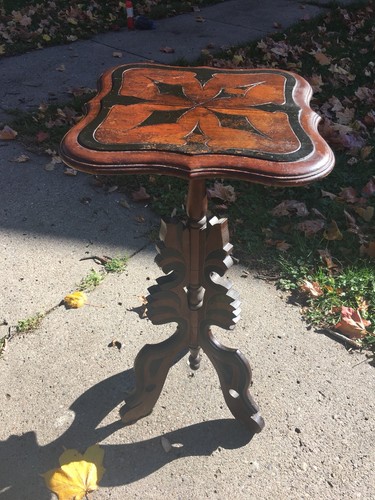 Antique Victorian Eastlake Carved Walnut 31