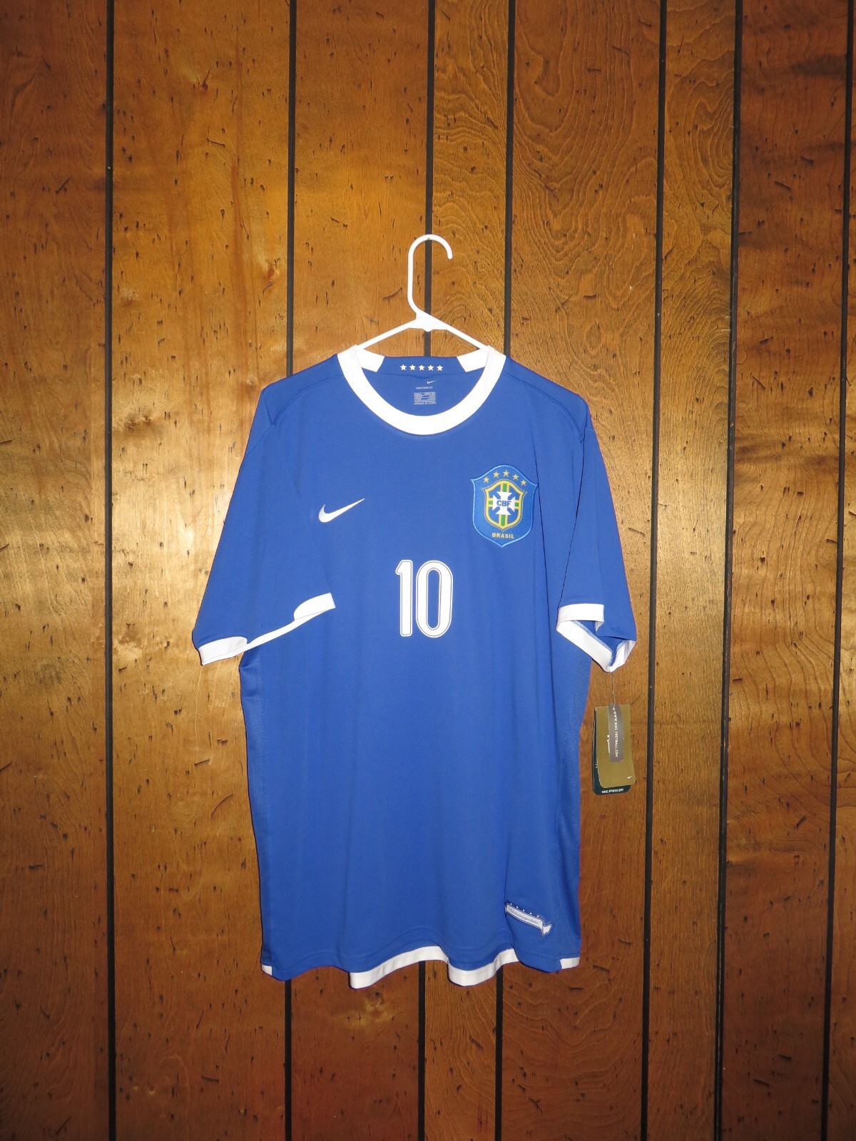 Nike New 2006 2008 Brazil Ronaldinho Authentic Soccer Jersey