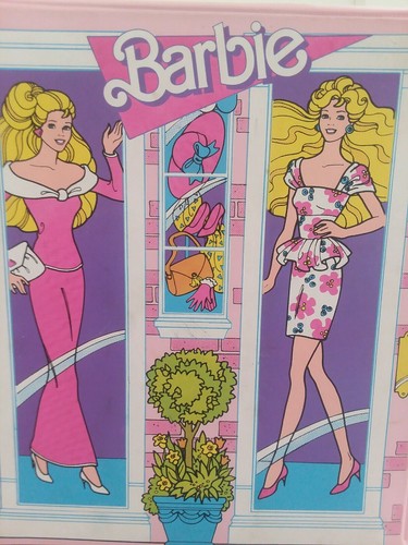 Vintage 1988 Mattel Pink Barbie Case