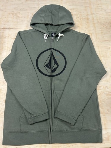 Volcom Vintage Collectable Green Full Zip Sweatshirt - Size