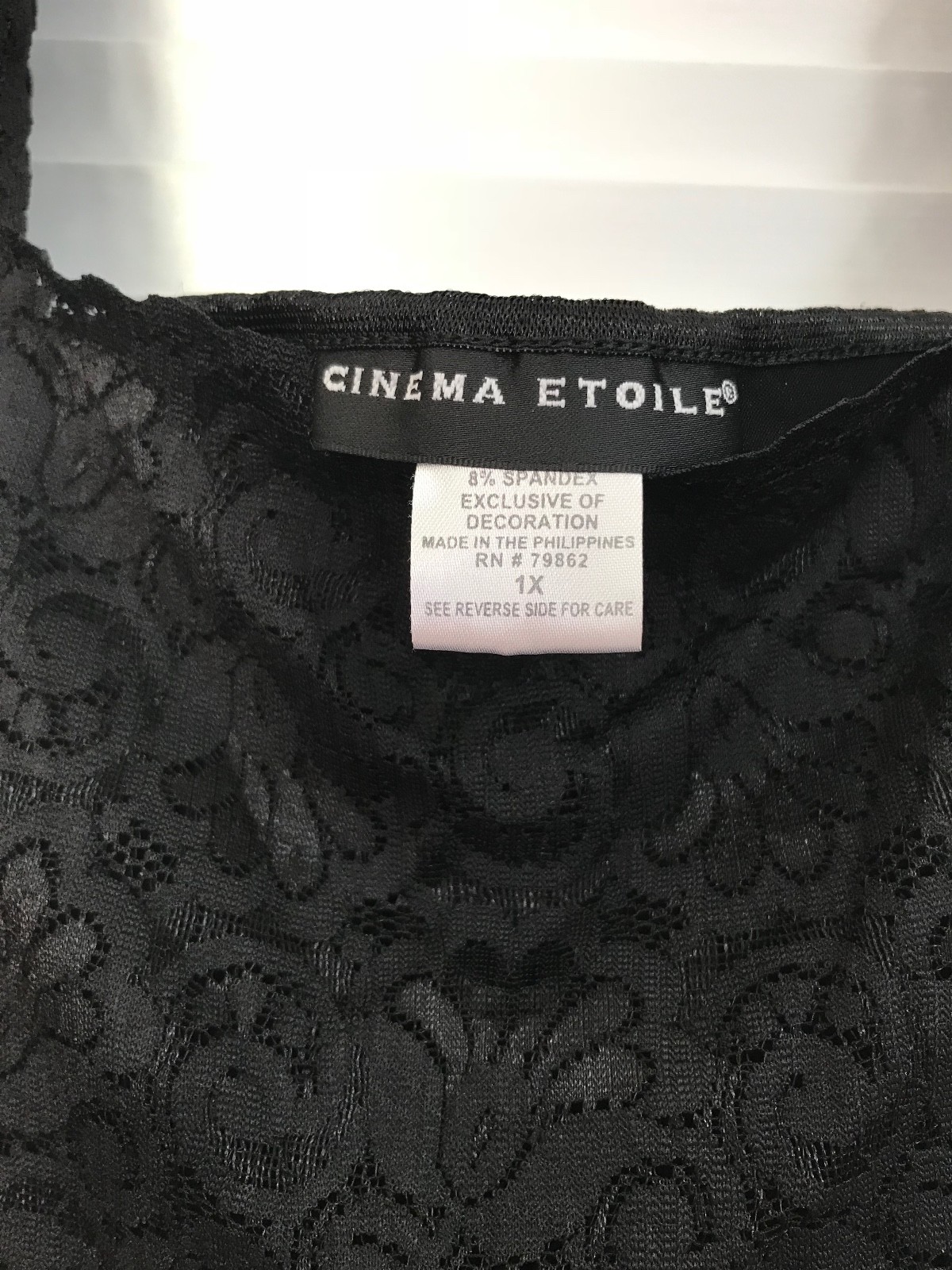 CINEMA ETOILE WOMEN'S BLACK CAMISOLE SIZE IX