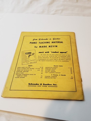 Piano Classics You Like Sheet Music Book #1 Bach-Mozart etc Edited by Mark Nevin