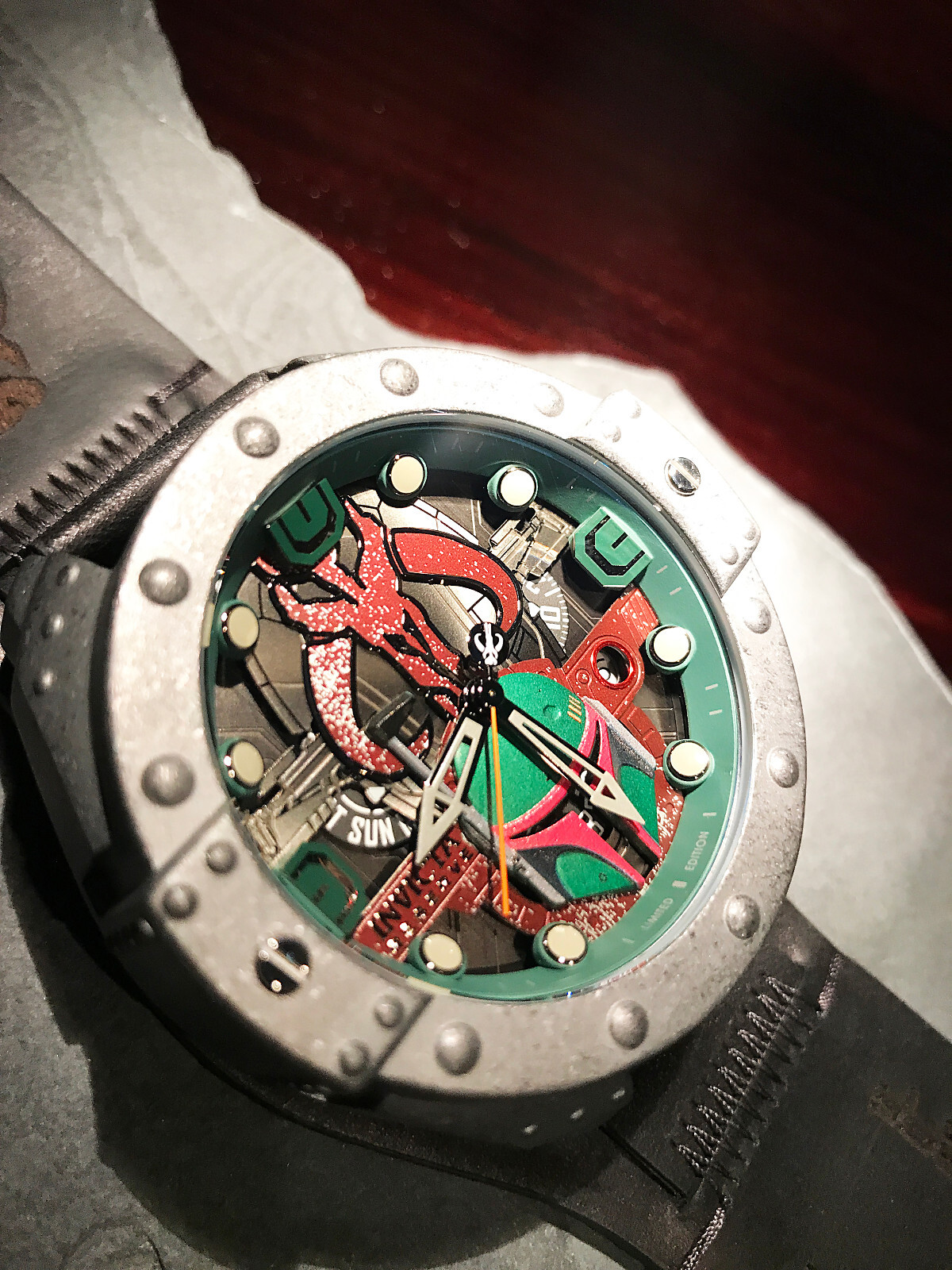 Pre-owned Invicta Boba Fett  Reserve Star Wars Watch 39754 - 52mm Custom Laser Branding