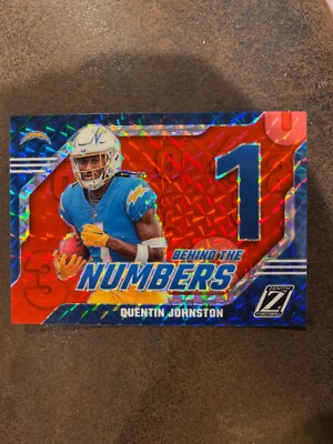 2023 Panini Zenith - Behind The Numbers Red #25 Quentin Johnston (RC)