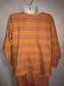 Girls CHICKEN NOODLE Cotton Shirt & Pants Yellow Orange Pink Striped Outfit Sz 8