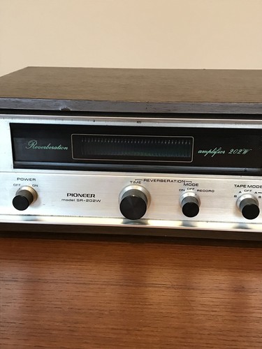 Vintage Pioneer Reverberation Amplifier SR-202W, Retro Electronics, Tested