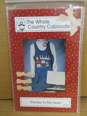 The Whole Country Caboodle #123 The Key to My Heart DIY Craft Pattern Sewing Kit