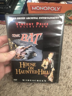 The Bat/The House on Haunted Hill (DVD, 1999) With Inserts Vincent Price