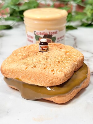 Coztella Toast Butter Slime DIY Clay~ Stretchy~ Crunchy ~Slime Shop ~Scent~ASMR