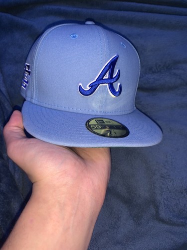New Era Eric Emanuel EE 7 1/2 Atlanta Braves Blue EXCLUSIVE New Era Eric Emanuel EE 7 1/2 Atlanta Braves Blue EXCLUSIVE