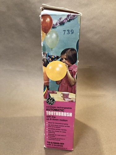 NEW Vintage GE General Electric Automatic Toothbrush Original Packing & Box NOS