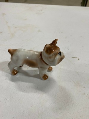 BOXER PUP Figurine West Germany Fine Quality Ceramic Vintage