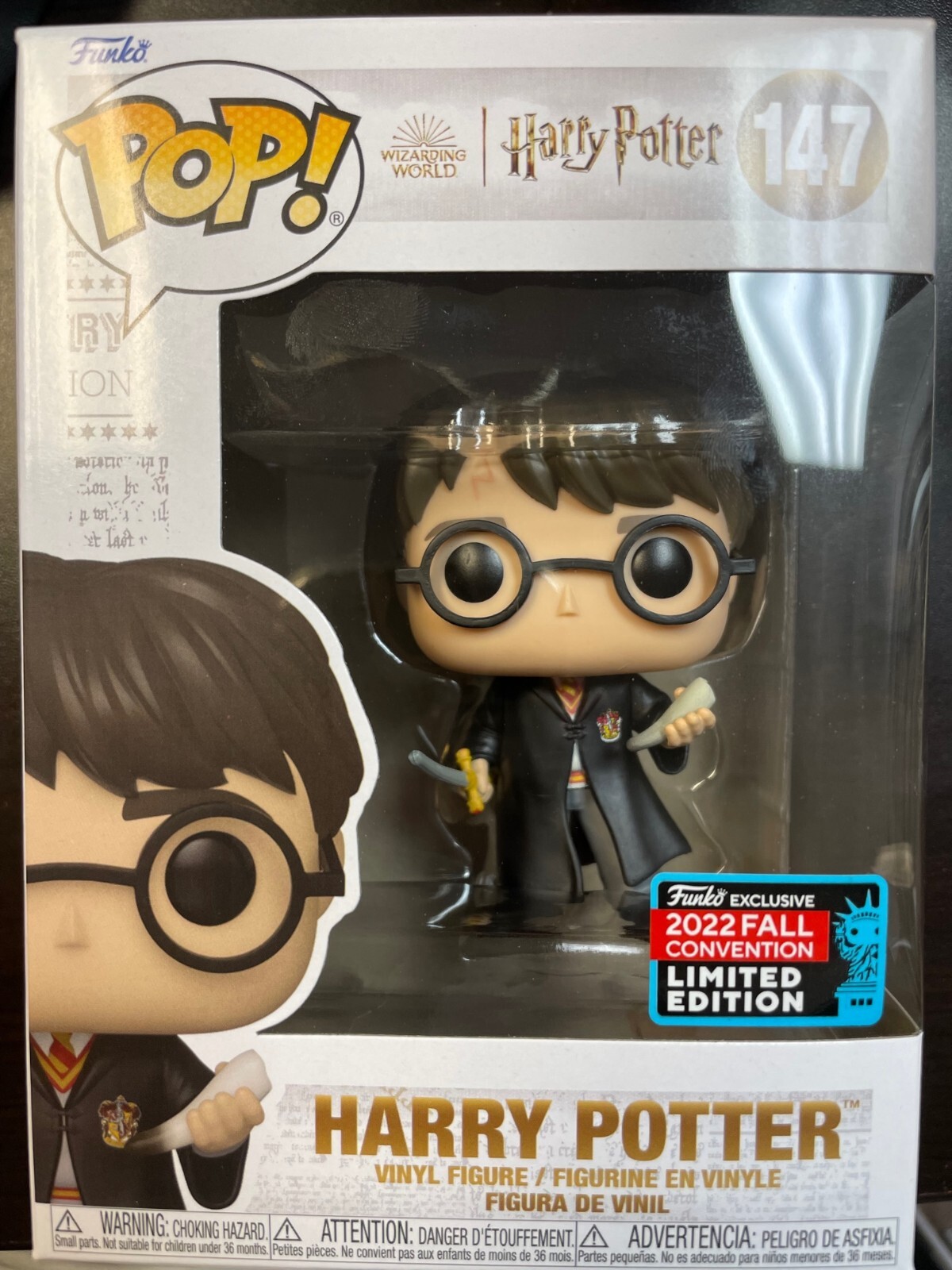 Funko Harry Potter with Gryffindor Sword and Basilisk Fang NYCC 2022 Fall  Conven