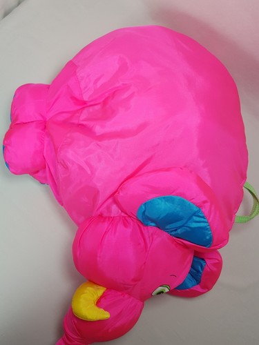 Fisher Price Big Things Pink Purple Baby Elephant Plush Lot Large Ears Feet Vtg