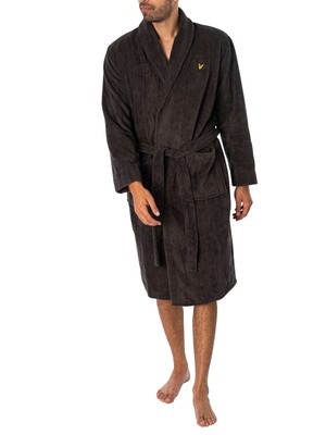Мужской махровый халат Lyle & Scott Lucas, серый