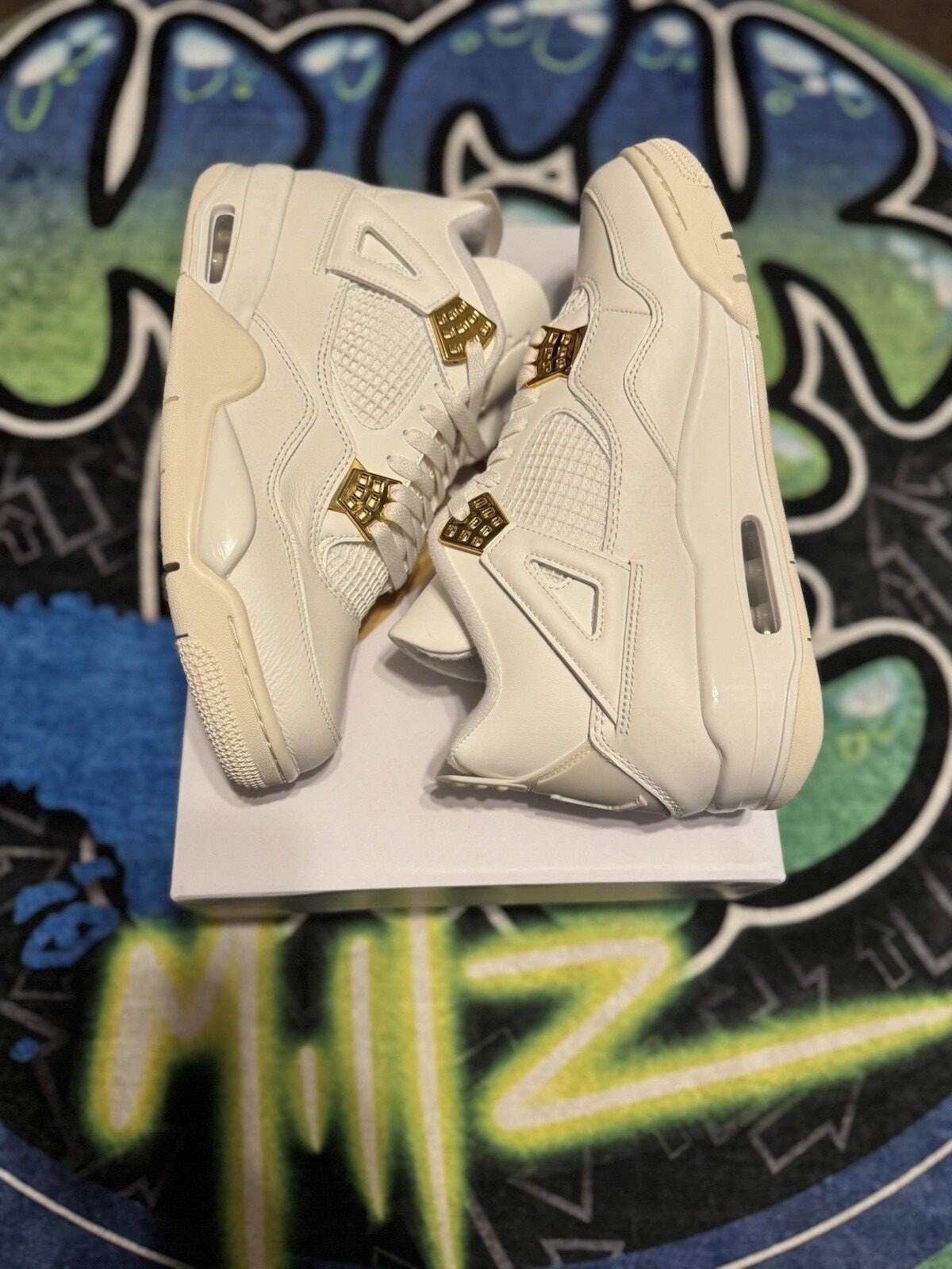 Pre-owned Jordan Air  4 Retro Metallic Gold Aq9129-170 Women's Multiple Sizes‼️ In Multicolor