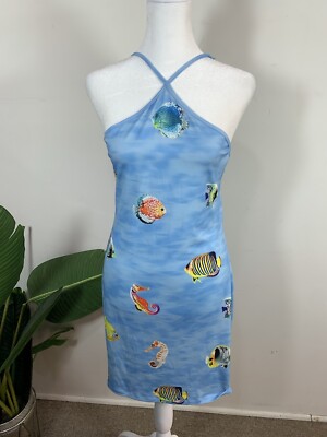 French Connection Womens Halter Neck Mini Dress, Size 6