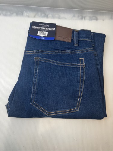 Jachs NewYork Jeans Men Straight Comfort Stretch Denim Blue Jachs NewYork Jeans Men Straight Comfort Stretch Denim Blue