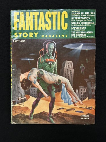 FANTASTIC Story Magazine Sept. 1953 ALEX SCHOMBURG cover