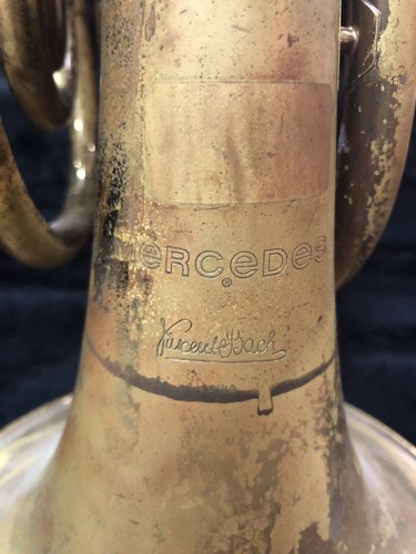 Vintage Bach Mercedes Marching Trombone With Case and Mouthpiece