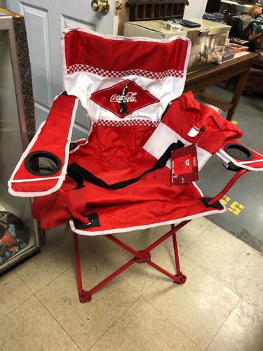 Coca Cola Folding Chair Beach Camping Retro Patio Red New