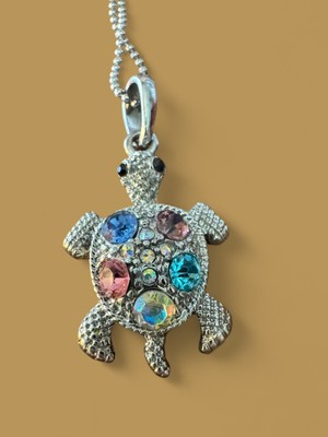 Costume Turtle Pendant And Chain 
