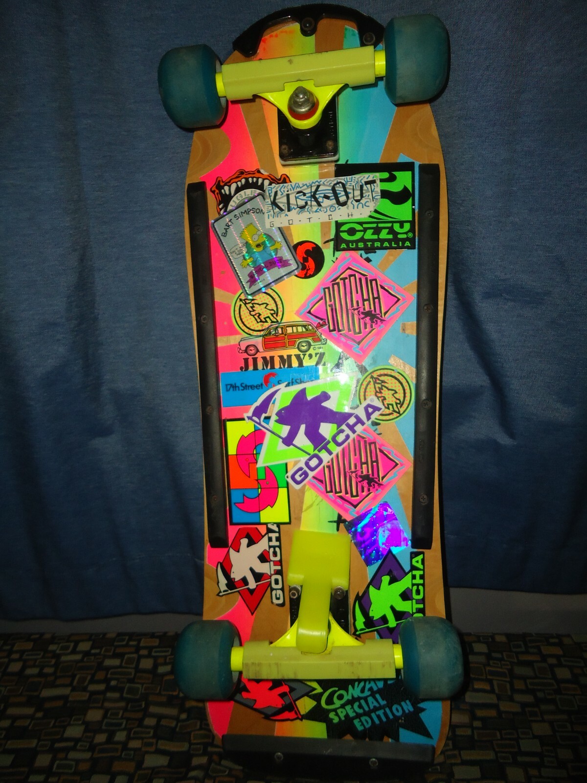 vintage 1980s Action sports Kamikazee Skateboard RARE