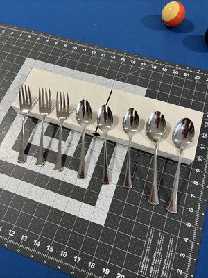 Oneida USA MAESTRO ST. LEGER (8) Assorted Salad Fork / Spoons Stainless Flatware