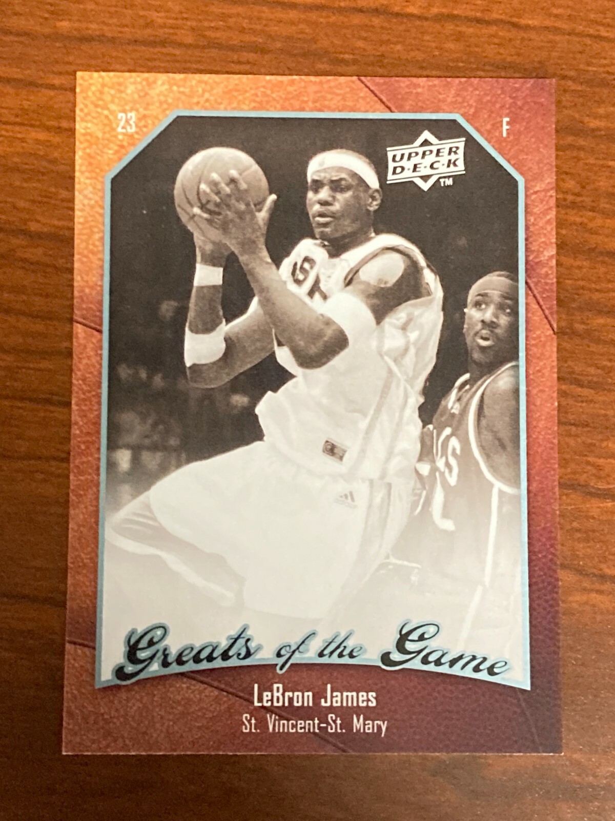 lebron james st vincent st mary card